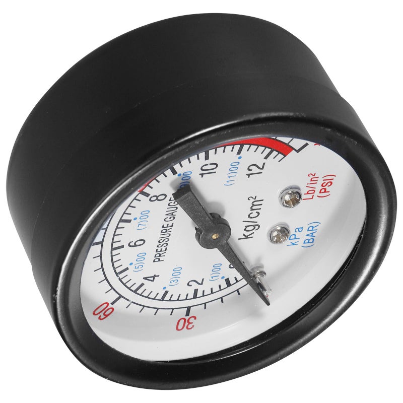 Vertical Oil Free Air Compressor 1 4 Inch Pressure Gauge with Iron Housing for Industrial Measurement Testing - Image 2