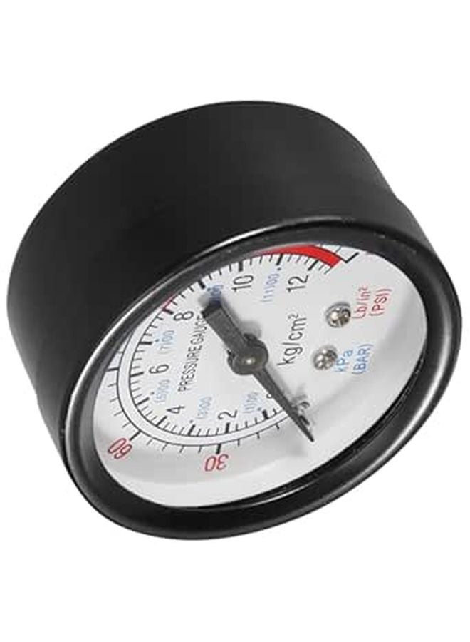 Vertical Oil Free Air Compressor 1 4 Inch Pressure Gauge with Iron Housing for Industrial Measurement Testing - Image 1