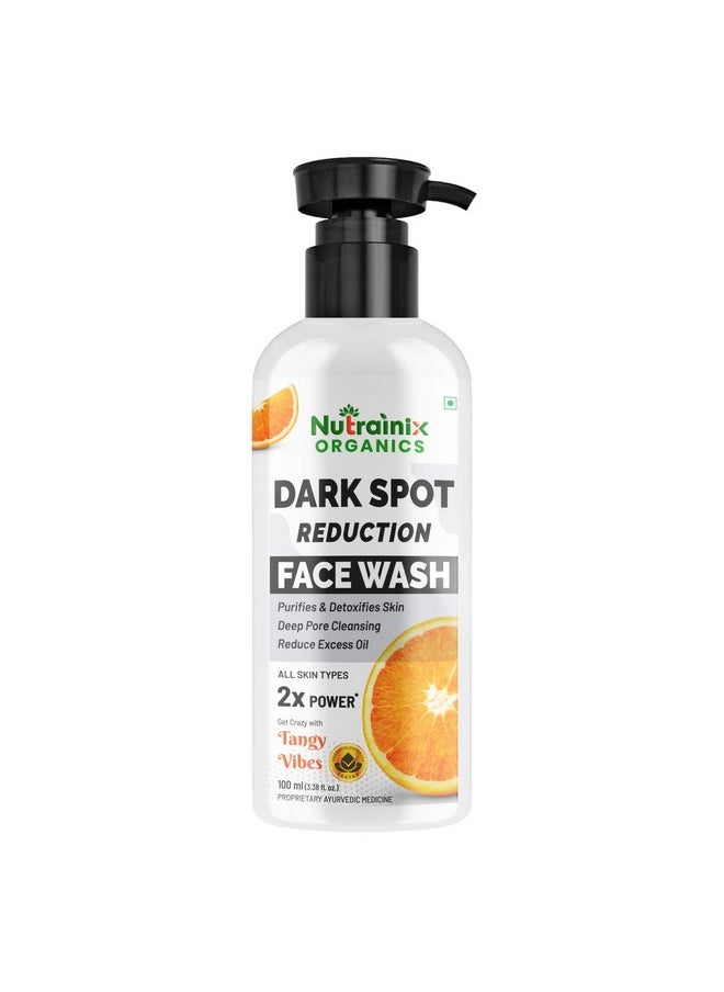 Nutrainix Organics - Dark Spot Reduction Face Wash | Face Wash Removes Dead Skin Cells & Dark Spots | No Chemicals, No Preservatives, Sulfate & Paraben Free - 100 Ml - Image 1