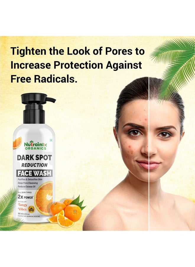 Nutrainix Organics - Dark Spot Reduction Face Wash | Face Wash Removes Dead Skin Cells & Dark Spots | No Chemicals, No Preservatives, Sulfate & Paraben Free - 100 Ml - Image 1