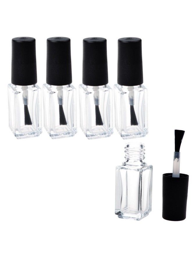 Adecco LLC Nail Polish Bottles Empty Nail Polish Bottles With Brush Cap (5Ml 5P) - Image 2