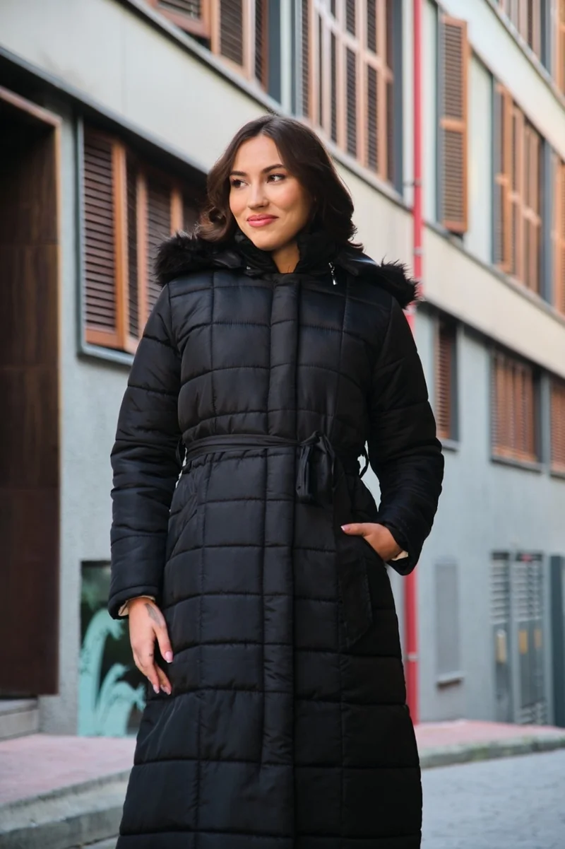 باربورا Casual Winter Puffer Full Length Women's Coat