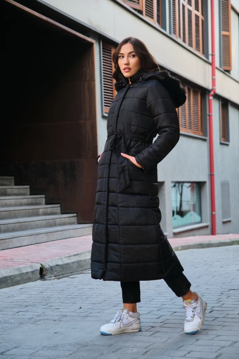 باربورا Casual Winter Puffer Full Length Women's Coat