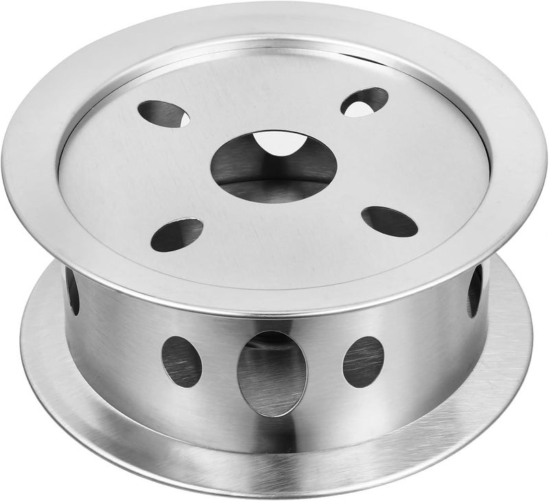 GALPADA Stainless Steel Teapot Warmer with Hollow-Out Candle Holder, Multipurpose Tea and Milk Heater Base for Desk Use, Wear-Resistant Lotus Design Warmer - Image 1