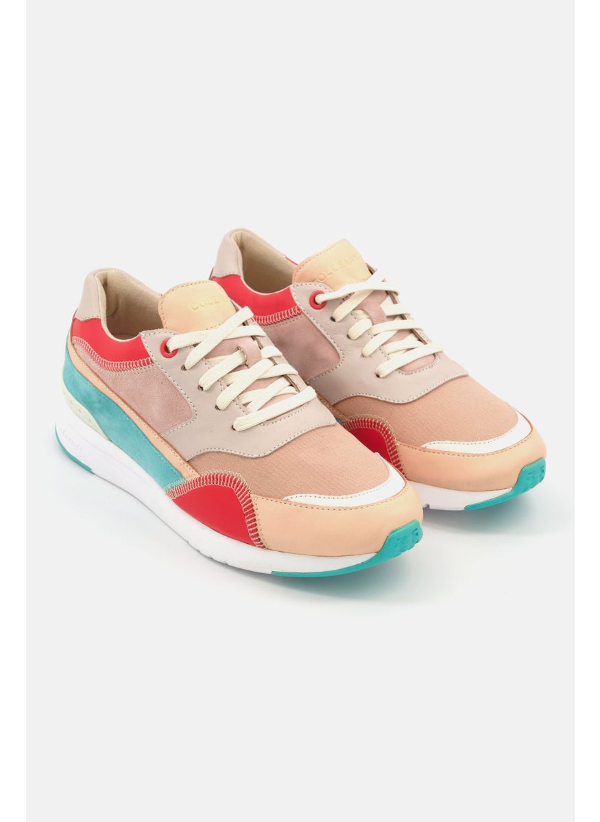 COLE HAAN - Women Grandpro Downtown Running Shoes, Tan Combo - Image 1