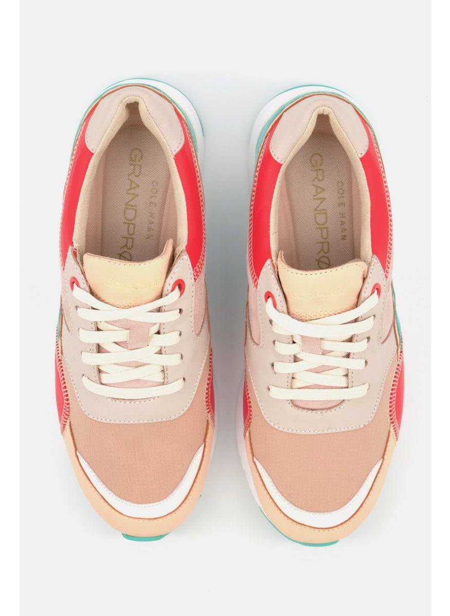 COLE HAAN - Women Grandpro Downtown Running Shoes, Tan Combo - Image 1