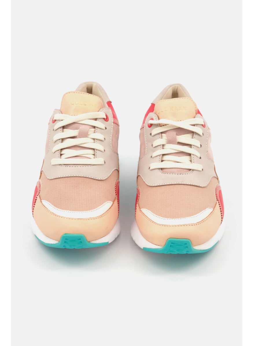 COLE HAAN - Women Grandpro Downtown Running Shoes, Tan Combo - Image 1