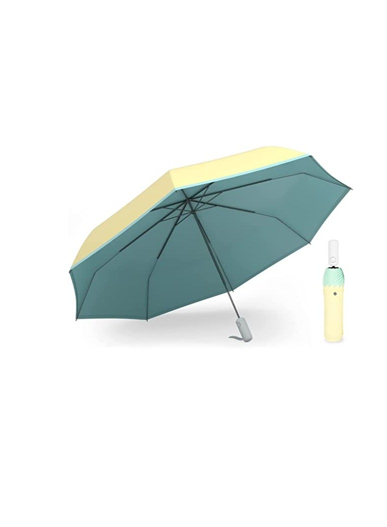 Mini Travel Umbrella Small Compact Portable Umbrella for Sun and Rain Windproof Parasol with 99% UV Protection for Women and Men Protection Sun-Folding UV Umbrella Windproof Compact - Image 1