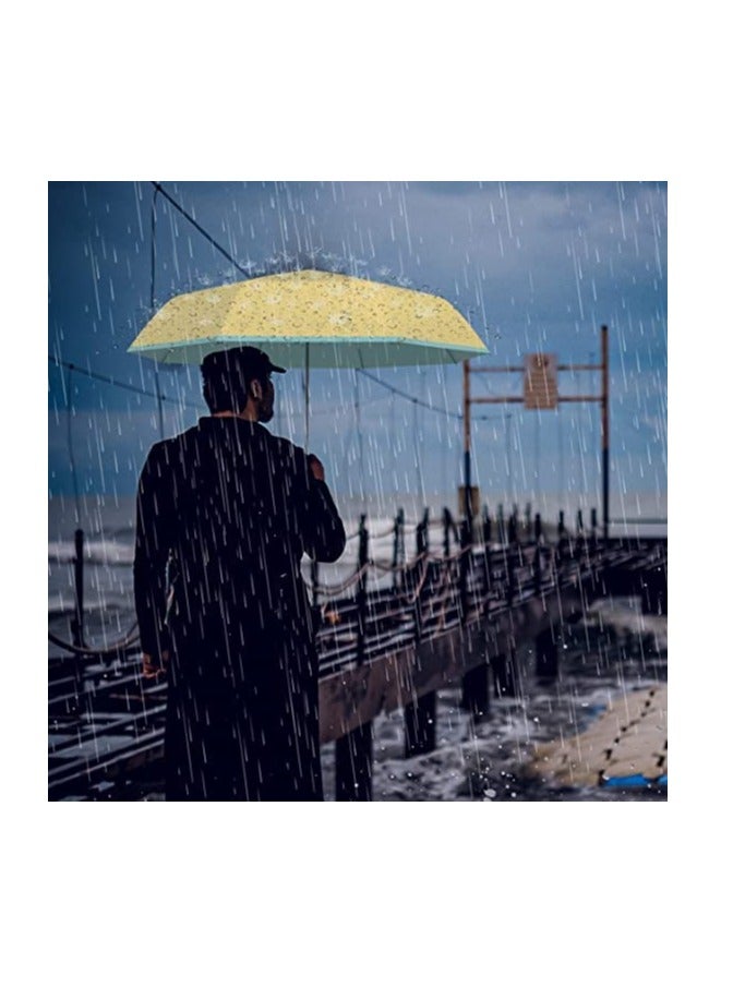 Mini Travel Umbrella Small Compact Portable Umbrella for Sun and Rain Windproof Parasol with 99% UV Protection for Women and Men Protection Sun-Folding UV Umbrella Windproof Compact - Image 2