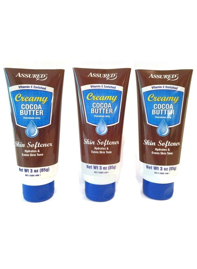 ASSURED Creamy Cocoa Butter Petroleum Jelly Vitamin E Enriched 3 Oz (Pack Of 3) - Image 1