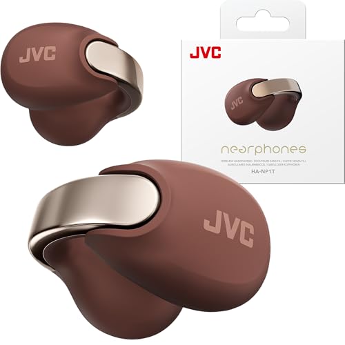 JVC Nearphones Open Ear True Wireless Headphones - Open Ear Earbuds - Bluetooth 5.3-24H Playback - IPX4 Water Resistant - Built-in Mic - Awareness & Comfort - Ear Clip Earbuds - HANP1T - Image 1
