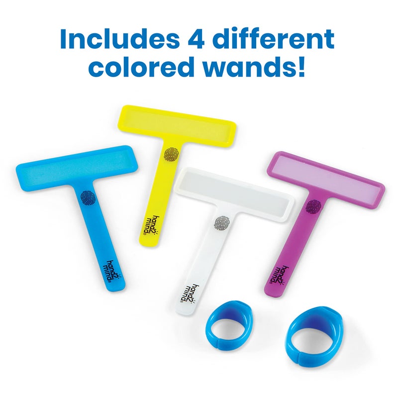 hand2mind FingerFocus Highlighter to Go, Guided Reading Strips, Reading Tracker, Color Overlays for Dyslexia, ADHD Tools for Kids, Reading Classroom Supplies, Reading Accessories, Finger Pointer - Image 2