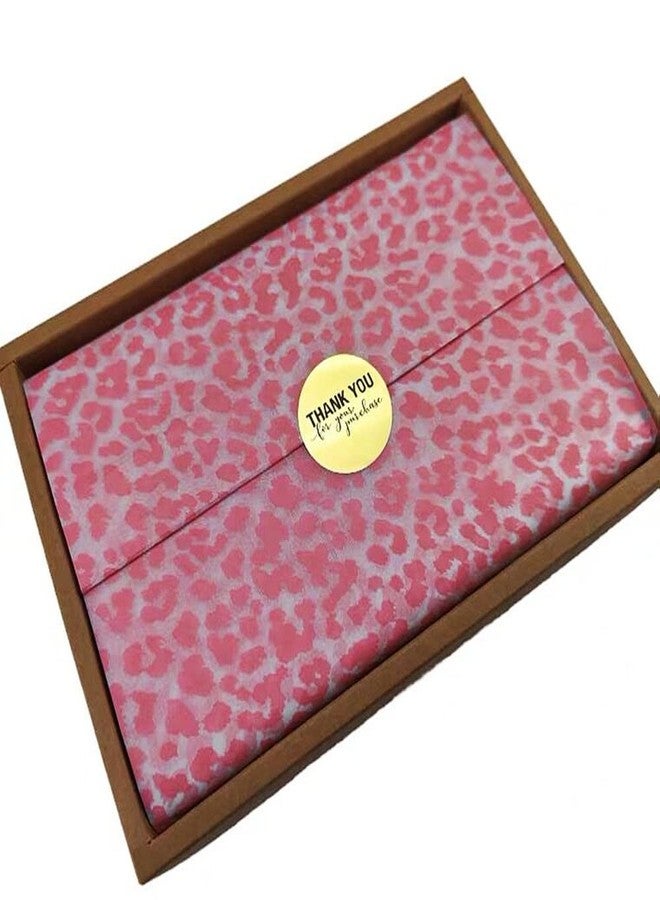 MORANTI 25 Sheets Pink Leopard Pattern Bulk Tissue Gift Wrap 19.7 x 27.5 Inch Gift Bags Decor Tissue for Birthday Wedding DIY Art Craft - Image 3