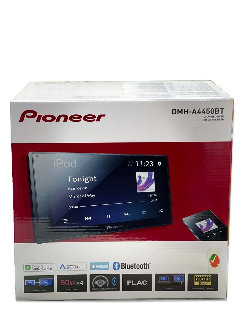 Pioneer DMH-A4450BT 6.8″ AV Receiver with Apple CarPlay, Android Auto and Mirroring for Android