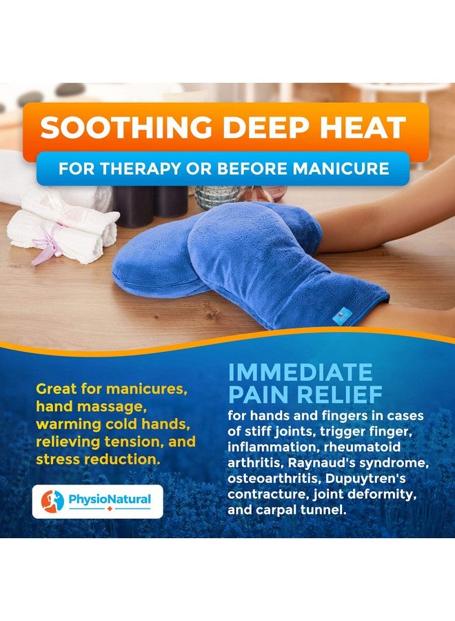 PhysioNatural Microwavable Therapy Mittens with Flaxseed - Moist Heat Therapy Relief for Hands and Fingers in Cases of Stiff Joints, Trigger Finger, Inflammation, Raynaud's, Carpal Tunnel - Natural Unscented Gloves - Image 5