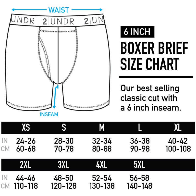 2UNDR Swing Shift Boxer Brief 3 Pack (Black/Grey/Navy, Medium) - Image 3