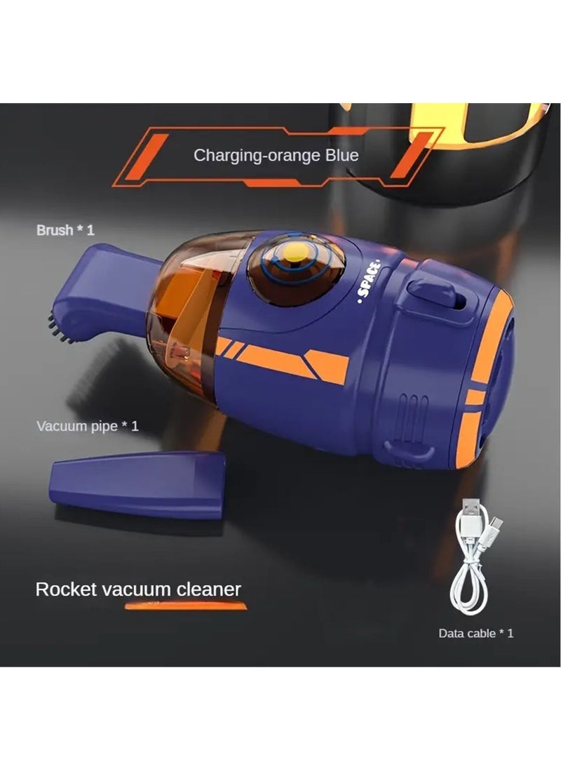 Compact Desktop Vacuum Cleaner - Easy to Use, Lightweight, and Portable - Perfect for Quick Cleanups and Small Spaces, Ash for Laptop, Keyboard, Computer,Car and Desk (Blue)