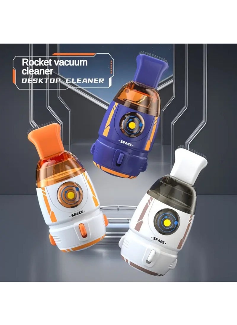 Compact Desktop Vacuum Cleaner - Easy to Use, Lightweight, and Portable - Perfect for Quick Cleanups and Small Spaces, Ash for Laptop, Keyboard, Computer,Car and Desk (Blue)