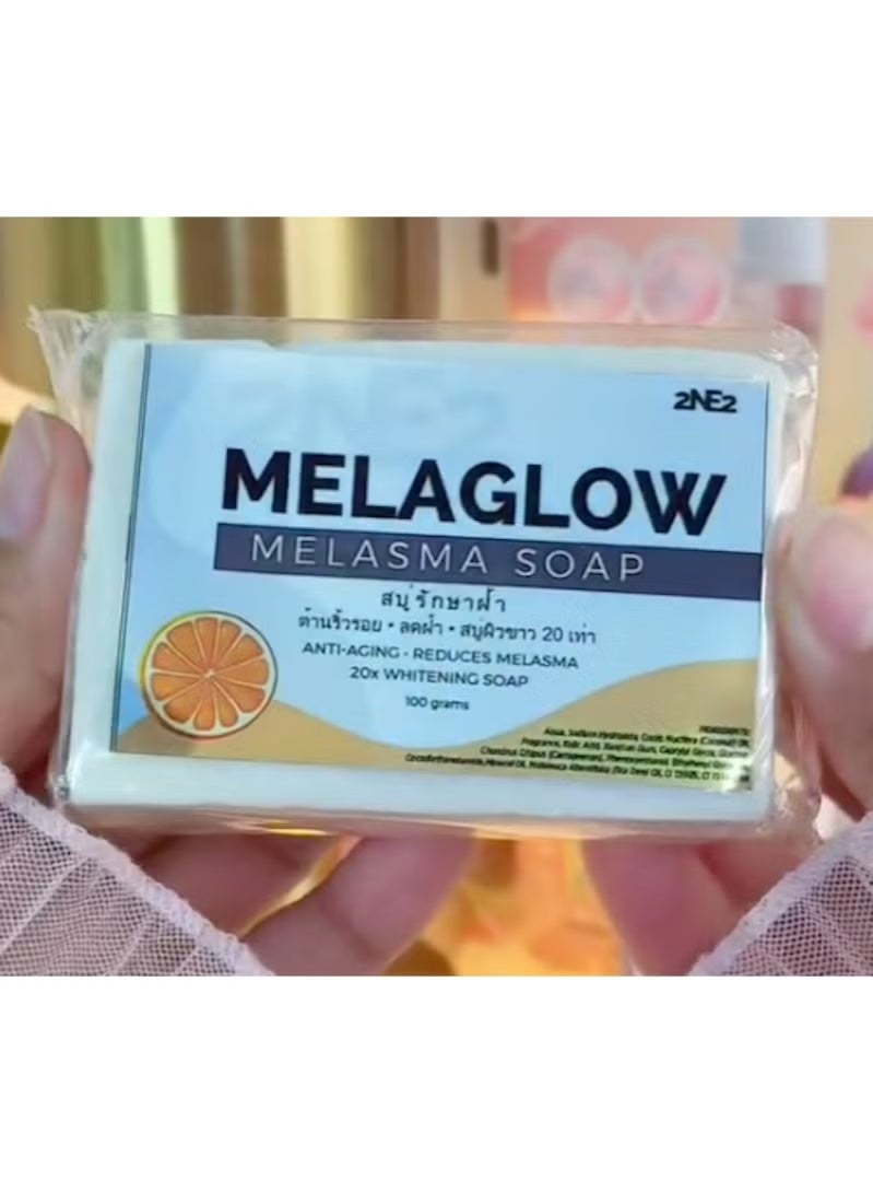 Melaglow Melasma Anti-Aging Whitening Soap 100g - Image 2