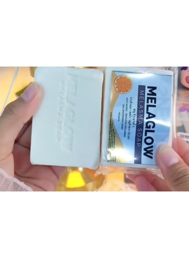 Melaglow Melasma Anti-Aging Whitening Soap 100g - Image 1