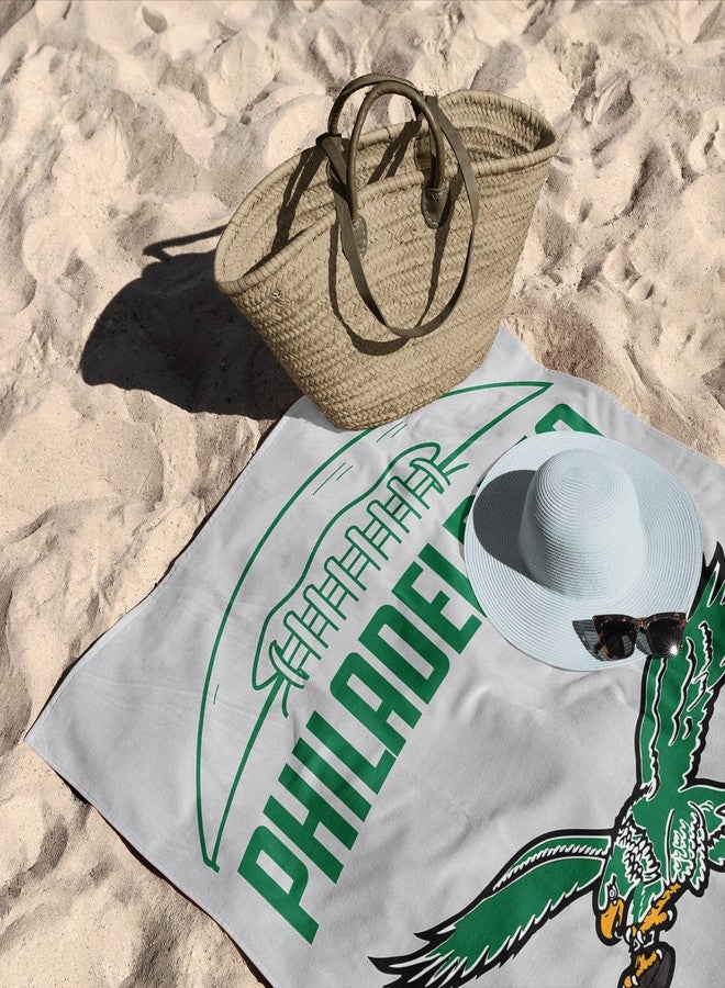 NORTHWEST Philadelphia Eagles NFL Gamebreaker Beach Towel 2 Pack 30 x 60 Inches - Image 3