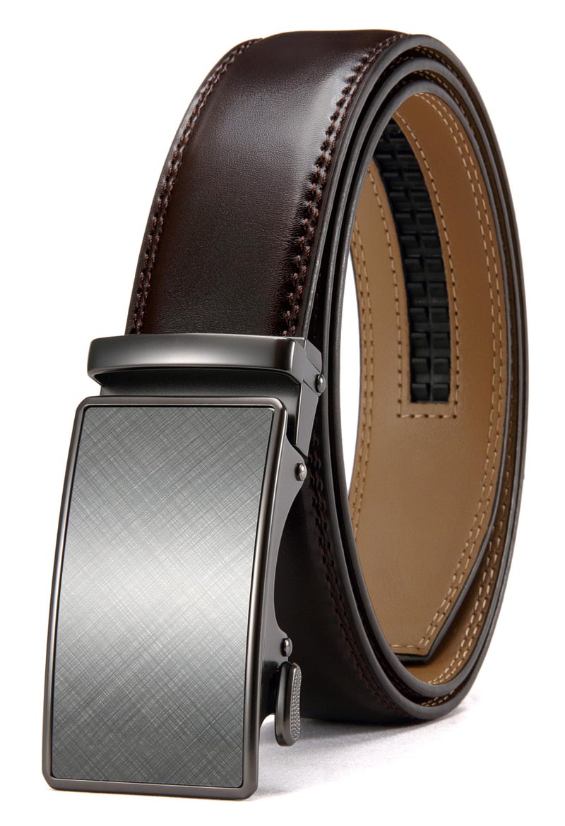 CHAOREN Mens Belt - Mens Ratchet Belt Leather 1 3/8" for Dress Pant - Micro Adjustable Belt Fit Everywhere - Image 1