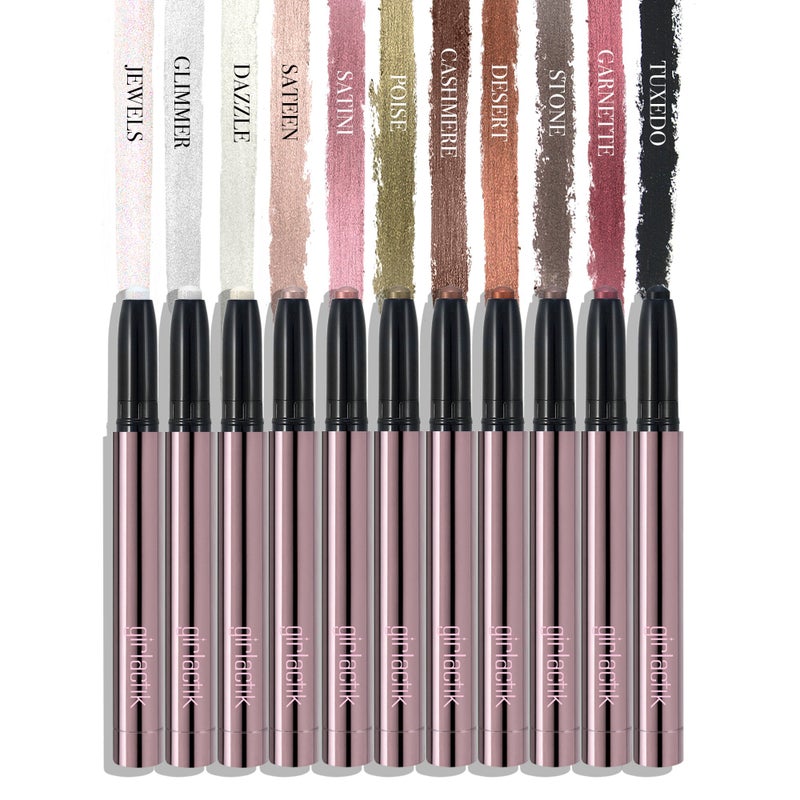 Girlactik Creamy Eyeshadow Stick- Long Lasting and Water-Resistant, Shimmering and Matte Colors Eye Shadow Stick Makeup, Built-in sharpener - 2 g / .07 oz (Cashmere) - Image 2