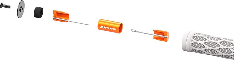 Granite Stash Tubeless Flat Tire Repair Kit Bike Tool Kit - Easy Handlebar Storage - Complete Bike Tire Plug Kit - 2 Different Size Tire Plugs - Portable - Easy and Effortless Usage (Orange) - Image 3