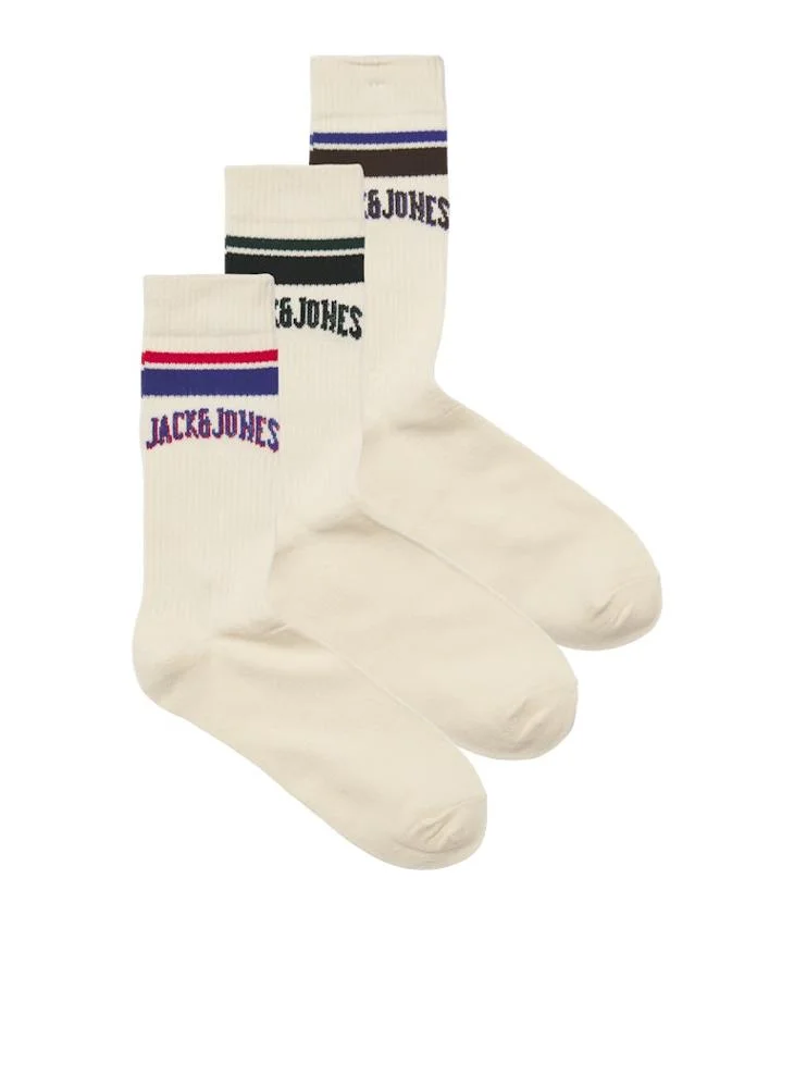JACK & JONES 3 Pack Logo Crew Socks