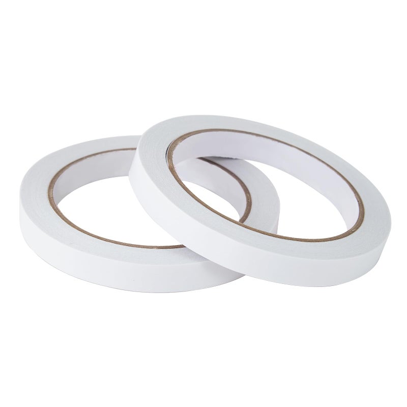 ZZJMCH 1/4" 2 Rolls Double Sided Adhesive Sticky Tape for Arts, DIY, Card Making, Crafts, Photography, Scrapbooking, Gift Wrapping, Office School Stationery Supplies, Home Supplies (Width: 6mm) - Image 2
