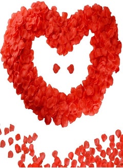 1000 Pcs Artificial  Rose Red Flower PetalsValentine Day, Make a proposal,Anniversary, Wedding Love Decorations Romantic Party