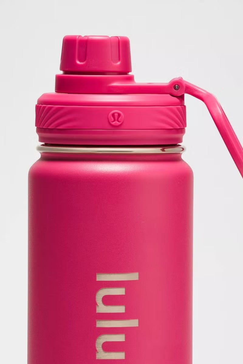 lululemonStainless steel sports vacuum insulated water bottle, suitable for holding water, iced tea, hot tea, etc., with a capacity of 710 milliliters - Image 2