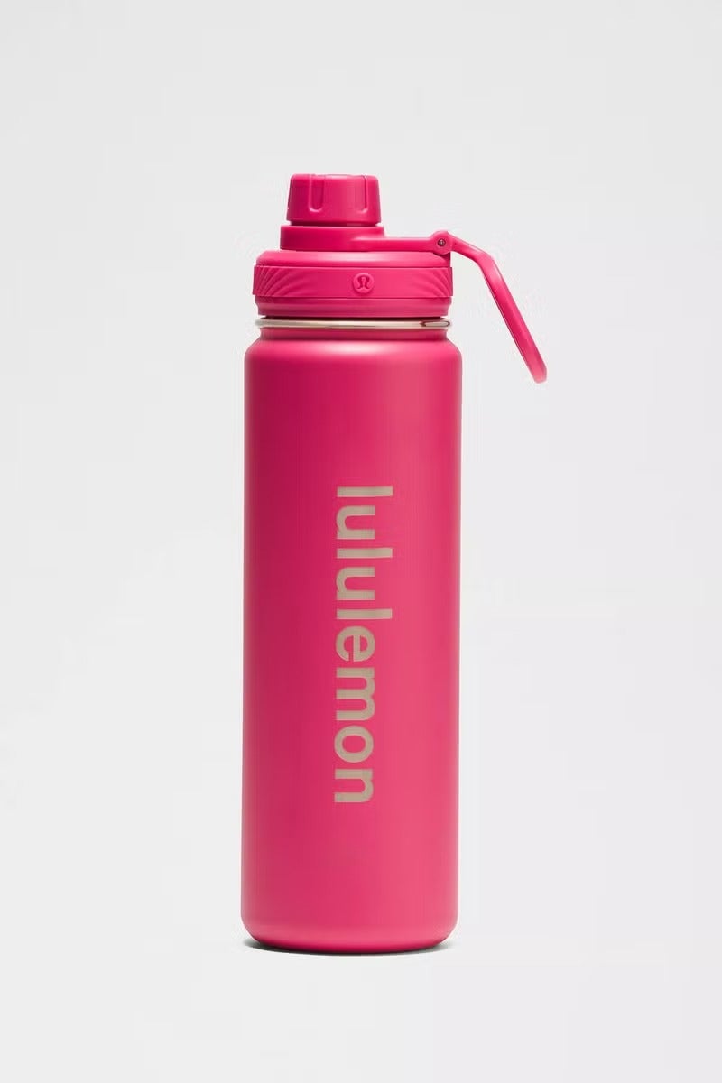 lululemonStainless steel sports vacuum insulated water bottle, suitable for holding water, iced tea, hot tea, etc., with a capacity of 710 milliliters - Image 1