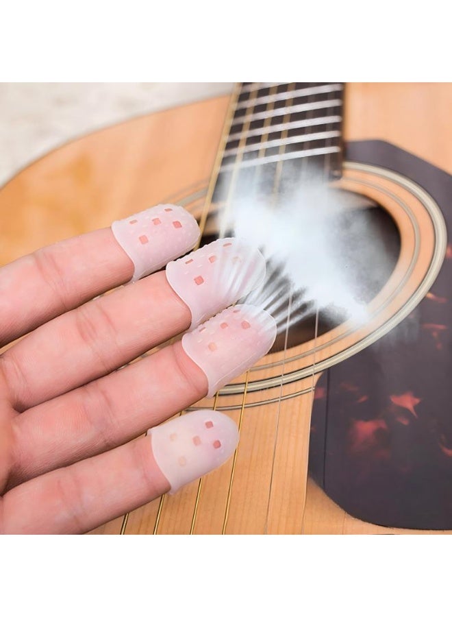 20pcs Silicone Finger Tips Fingertip Protector Covers Pads for Guitar Playing - Image 5