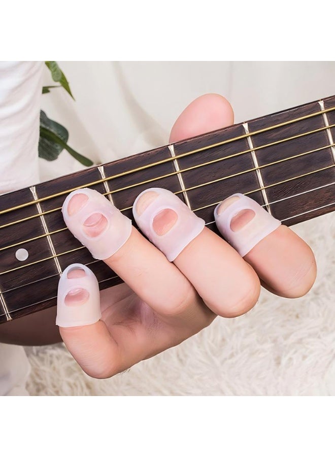 20pcs Silicone Finger Tips Fingertip Protector Covers Pads for Guitar Playing - Image 3