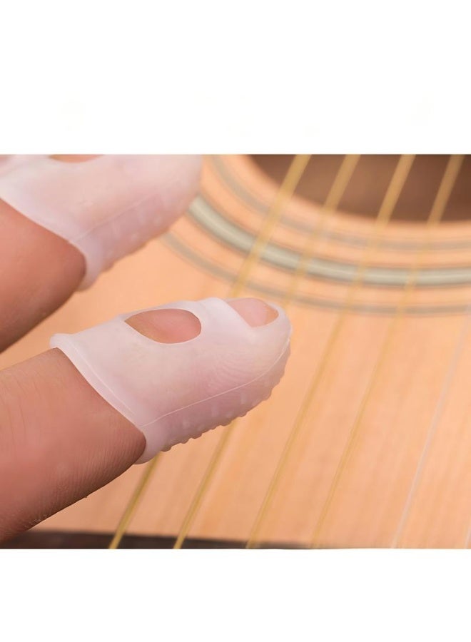 20pcs Silicone Finger Tips Fingertip Protector Covers Pads for Guitar Playing - Image 4