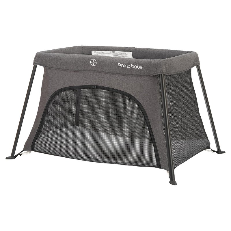 Pamo babe Pamo Babe Travel Crib Lightweight Baby Playard with Zip Door Carry Bag for Airplane Easy to Carry 