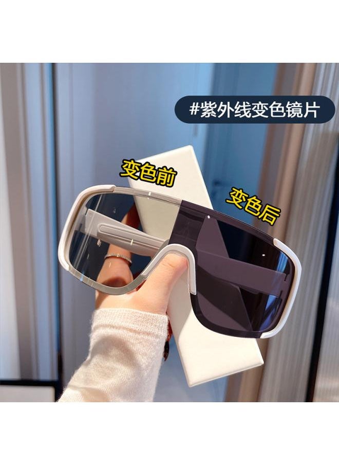 Generic Outdoor Large Frame Riding Sunglasses Ski Goggles Windproof Goggles Mountaineering Highway Mountain Bike Bike Sports Sunglasses 