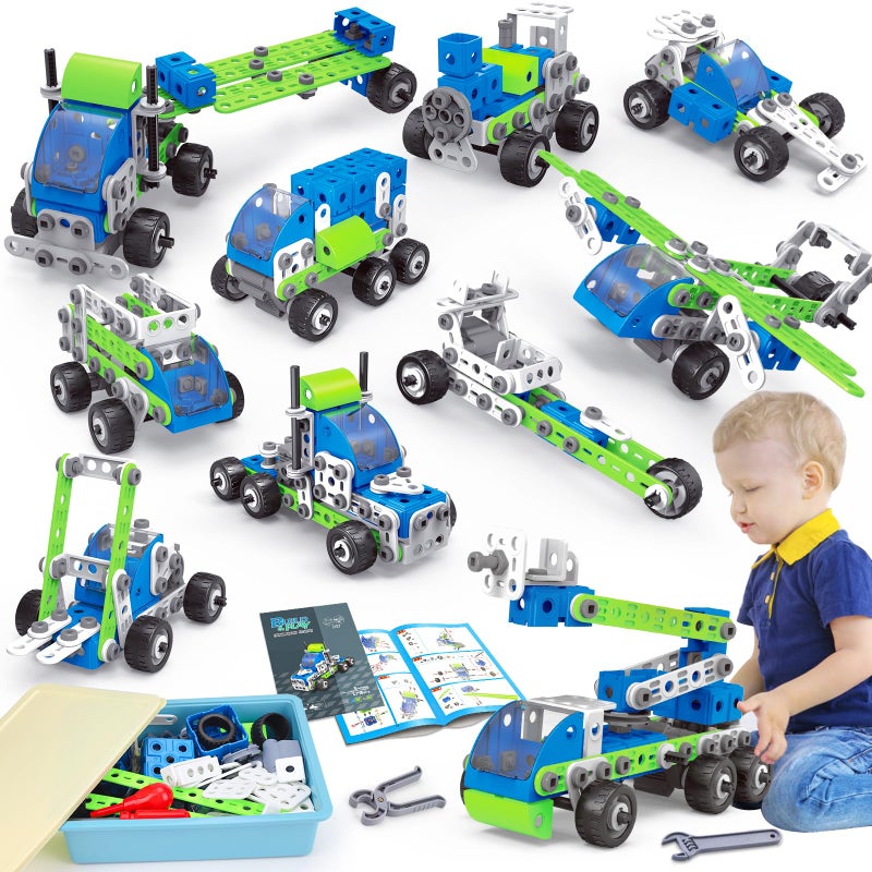Tsomtto 18 in 1 STEM Toys for 4 5 6 7 8 Year Old Boy Girl Birthday Gifts Educational Building Toys for Kids Ages 48 57 68 Build and Play Stem Activities Construction Toy for Boys 46 810 Pull Back Cars - Image 2
