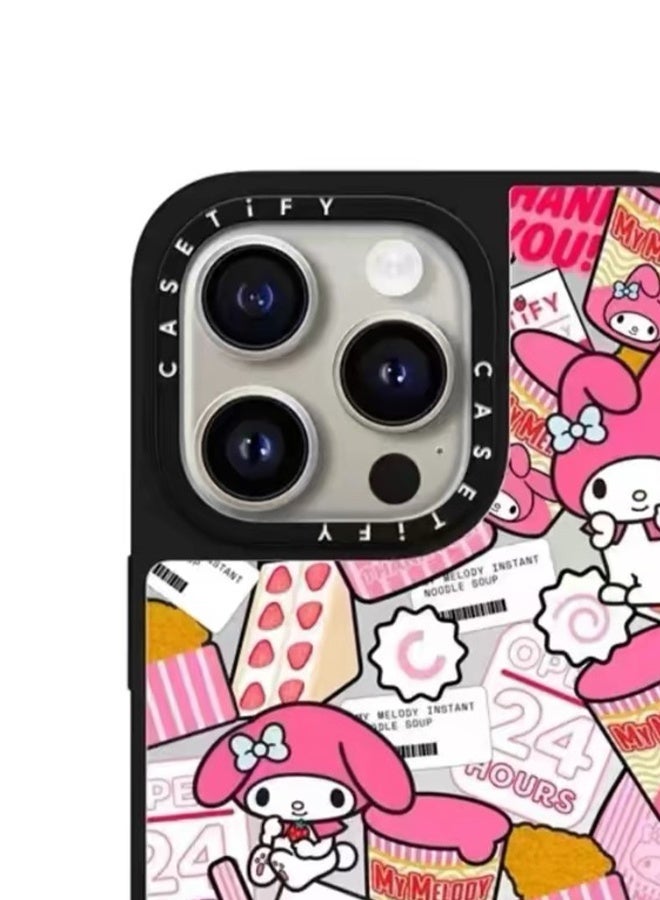 Casetify For iPhone 15 Pro Max Case -Pink Melody  Kulomi Design Protective Case,Cartoon Anime iPhone Case - Image 5