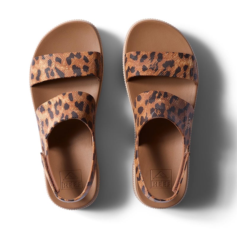 Reef Women's Water Vista Higher Platform Sandal, Water Friendly, Adjustable Strap, Leopard, 8 - Image 5