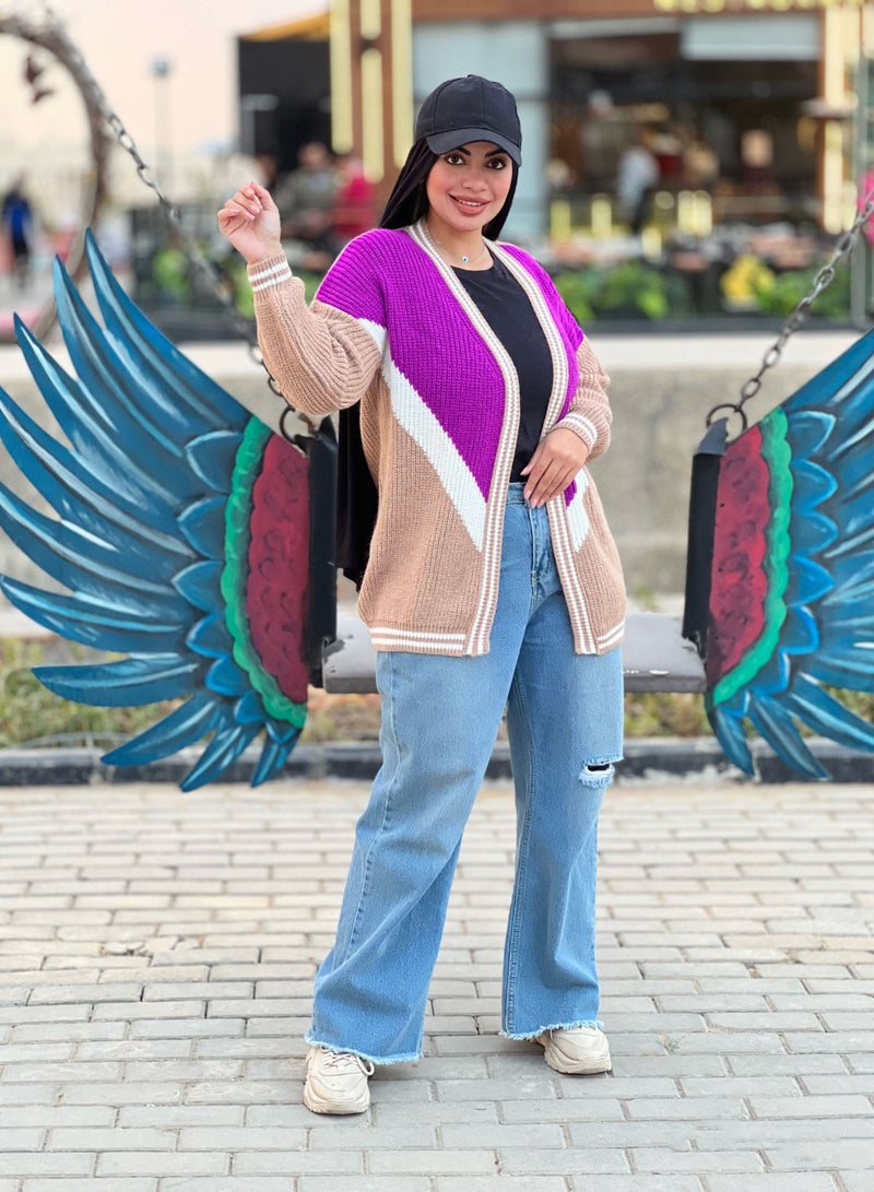 Puritopia Open Multicolor Trico Jacket - Image 1