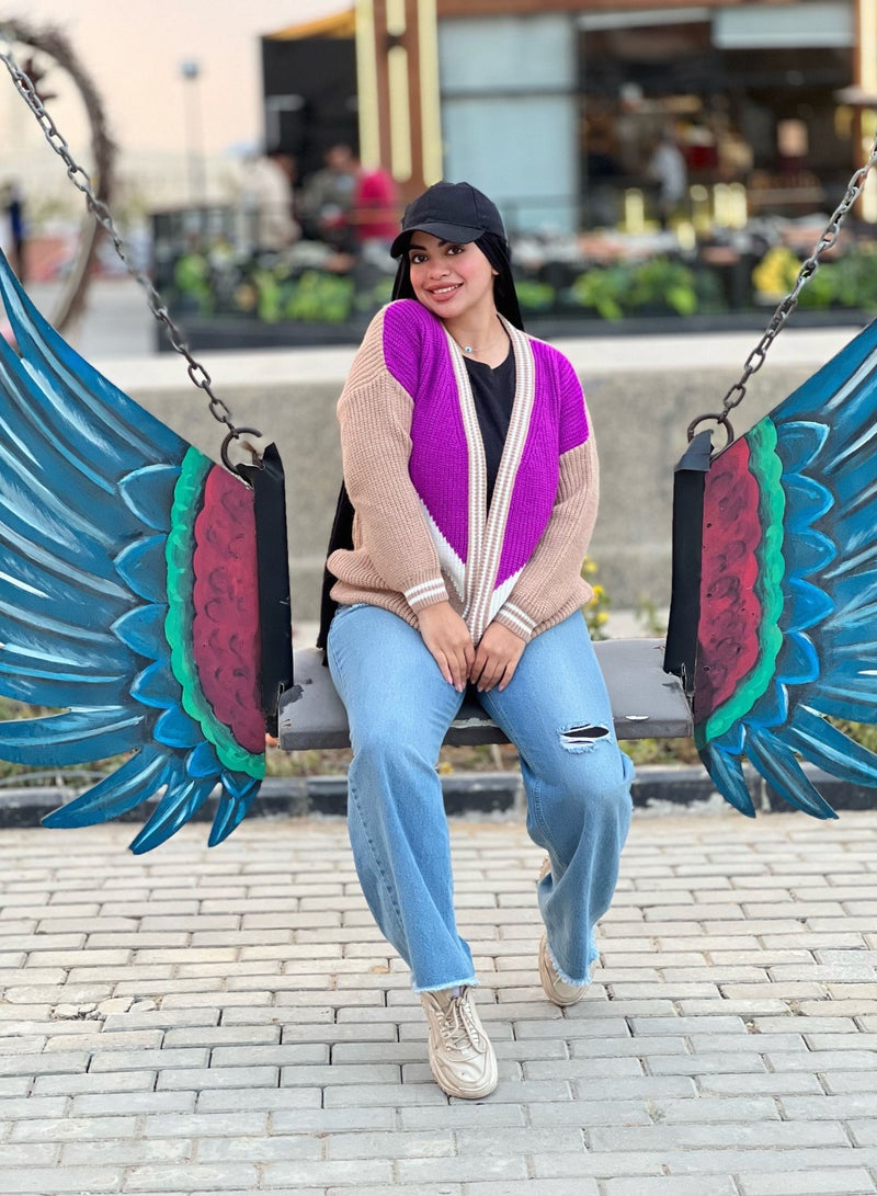 Puritopia Open Multicolor Trico Jacket - Image 2