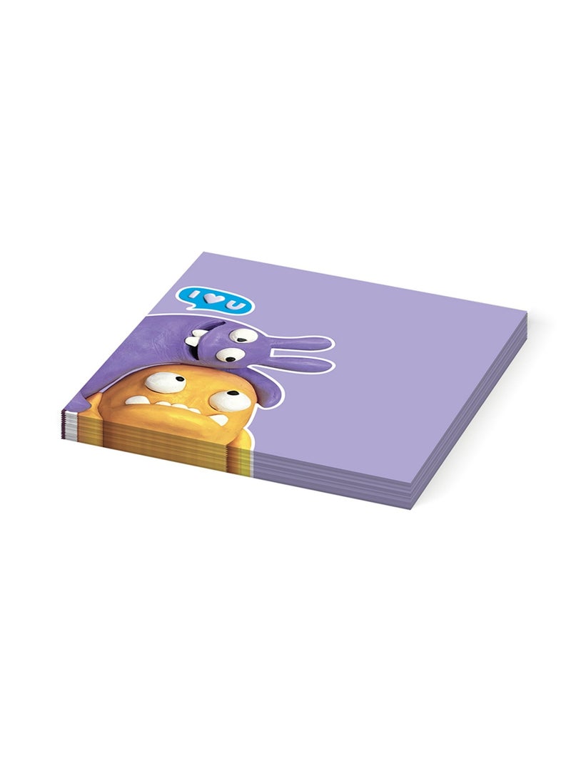 ErichKrause 50-Sheet Jolly Friends Themed Sticky Notes 75x75mm Size Assorted Designs - Image 3