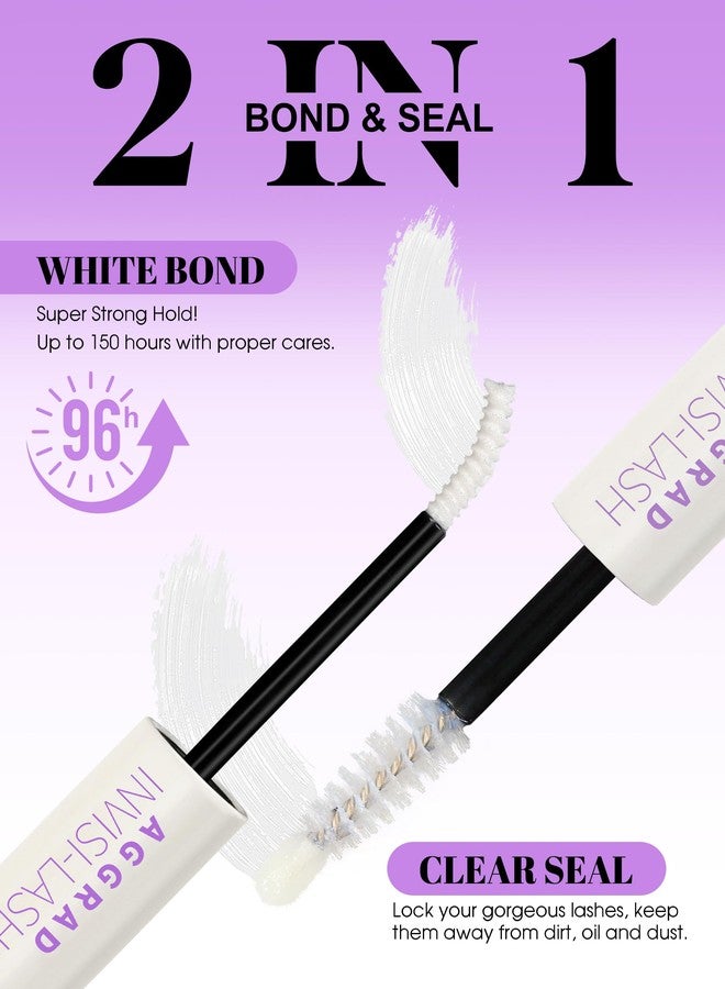 AGGRAD Clear Lash Cluster Glue Bond and Seal Waterproof 150H Super Strong Hold Long-Lasting for Eyelash Clusters Extensions Kit DIY Self Adhesive 2 in 1 Individual Lash Glue Clear Bonder & Sealant - Image 3