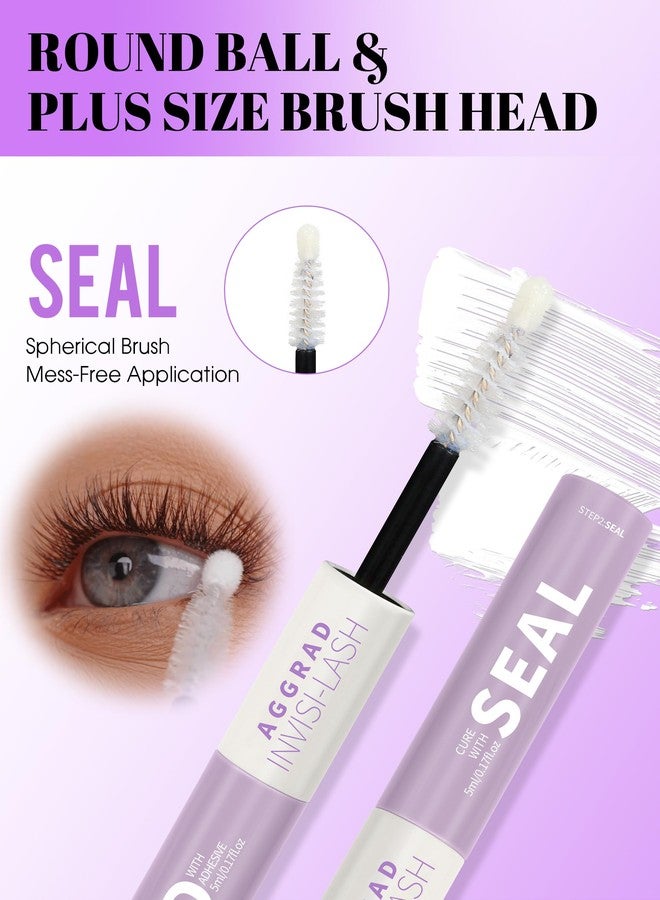 AGGRAD Clear Lash Cluster Glue Bond and Seal Waterproof 150H Super Strong Hold Long-Lasting for Eyelash Clusters Extensions Kit DIY Self Adhesive 2 in 1 Individual Lash Glue Clear Bonder & Sealant - Image 5