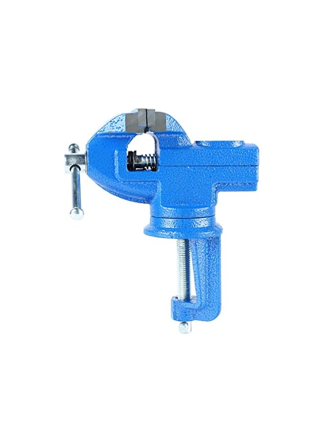 promass Table Vise, 50mm Jaw Impact Resistant Bench Vise Clamp High Toughness Anti Slip for Electronic Processing (50mm/2in (1.5kg) Blue) - Image 5
