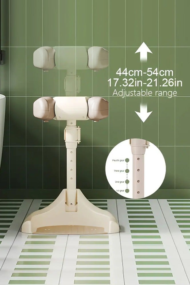 0 تي أوه وان تيك حامل حمام الأطفال مع أداة دعم، 0TO1 حمام الأطفال القابل للتعديل دعامة حامل حمام الأطفال دعامة دائمة ومقاومة للانزلاق، مقاومة الإغراق، سهلة للتنظيف، هدية مثالية للرضع 6-36 شهر - Image 3