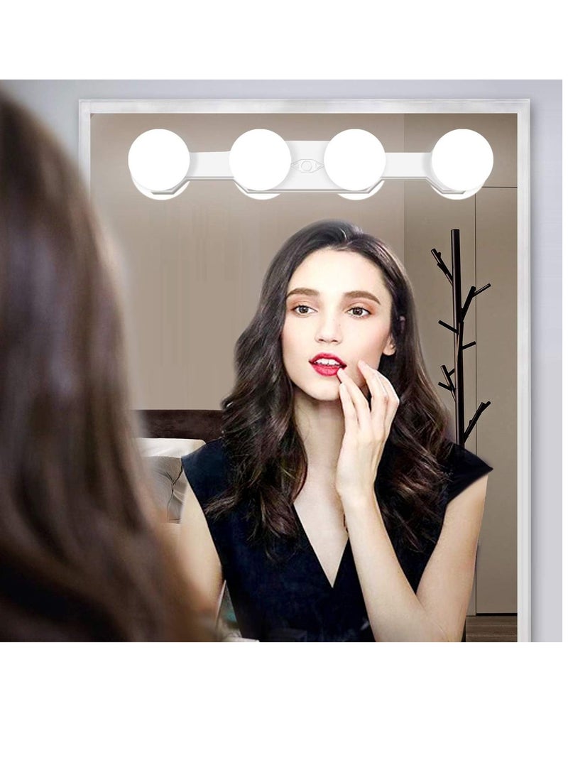ELTRAZONE Cordless Rechargeable LED Makeup Lights - Professional Vanity Mirror Light with 4 LED Bulbs - Image 1