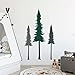 Easu Large Pine Tree Wall Decals Evergreen Tree Wall Sticker Forest Art Nature Decor Removable Vinyl Stickers Woodland - Image 2